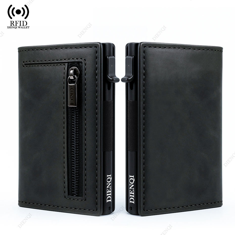 Rfid Blocking Minimalist Wallet Men