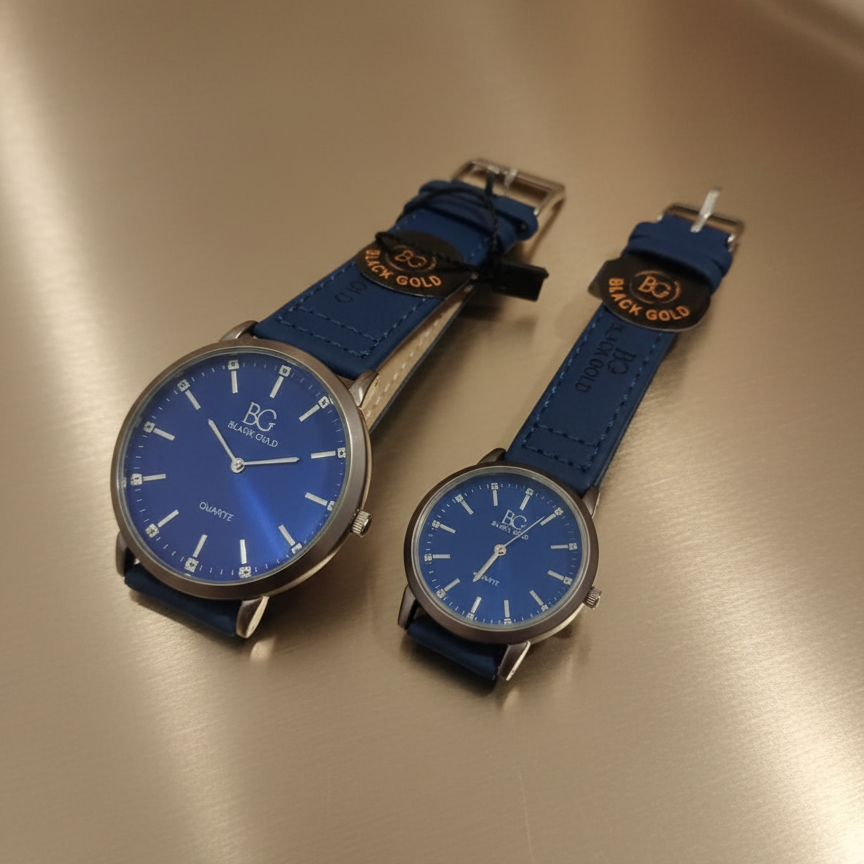 Pack Of 2 BG Couple Watches